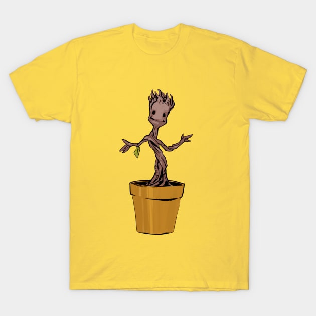 Groot Guardians of the Galaxy T-Shirt by markodjeska